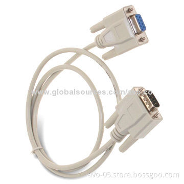 DB9 Male to Female Extension Cable with 45P PVC Jacket, Customized Lengths are AcceptedNew